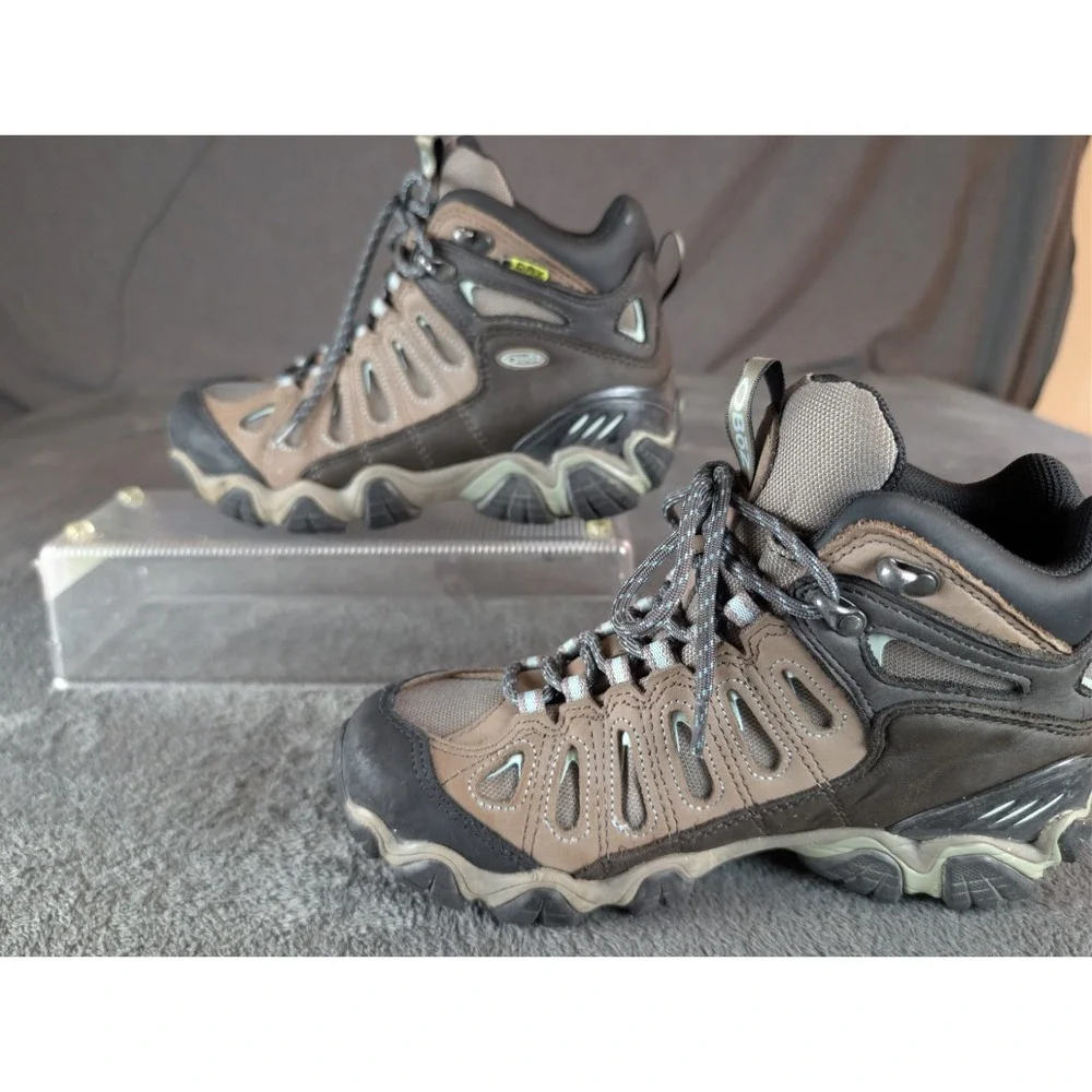 Oboz Mens‎ Sawtooth II Mid B-Dry Boots Brown Hiking Waterproof Shoes EU 38